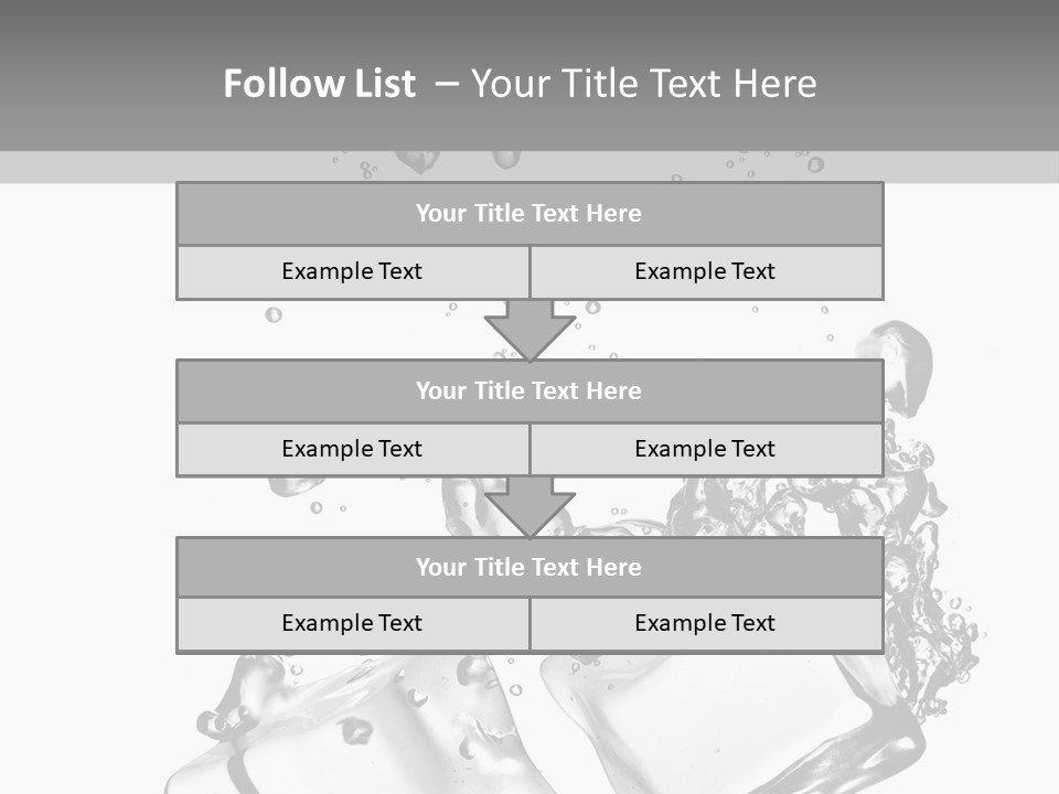 Glass Liquid Wet PowerPoint Template