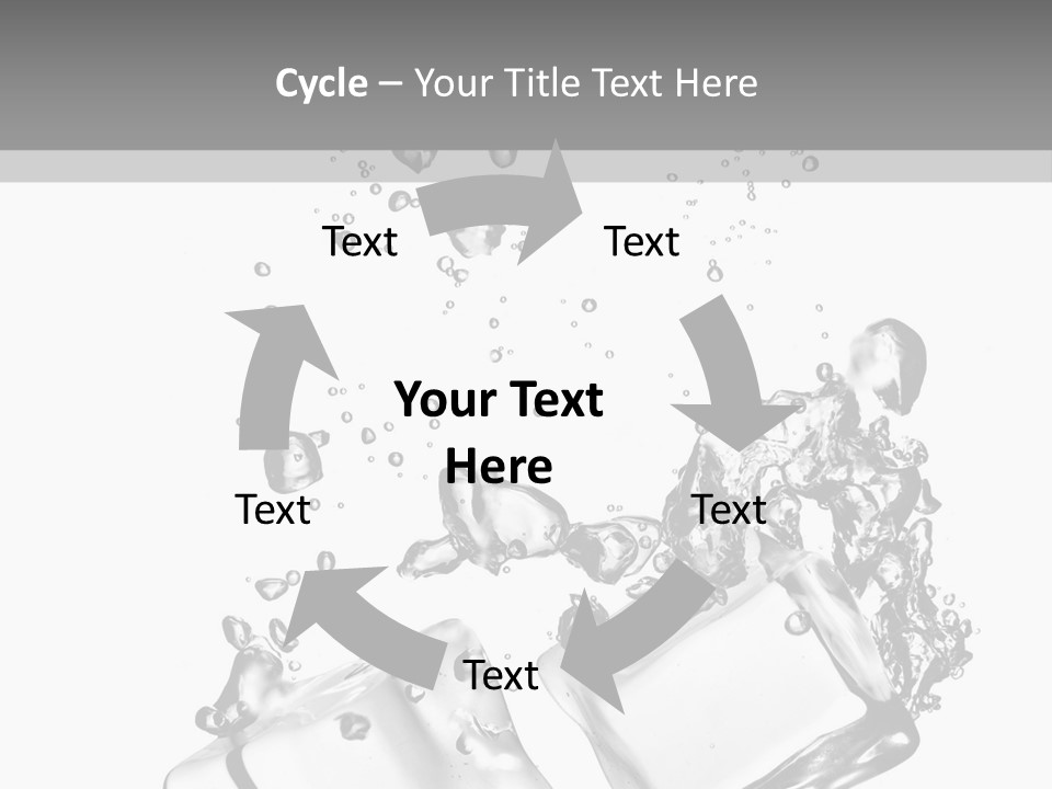 Glass Liquid Wet PowerPoint Template