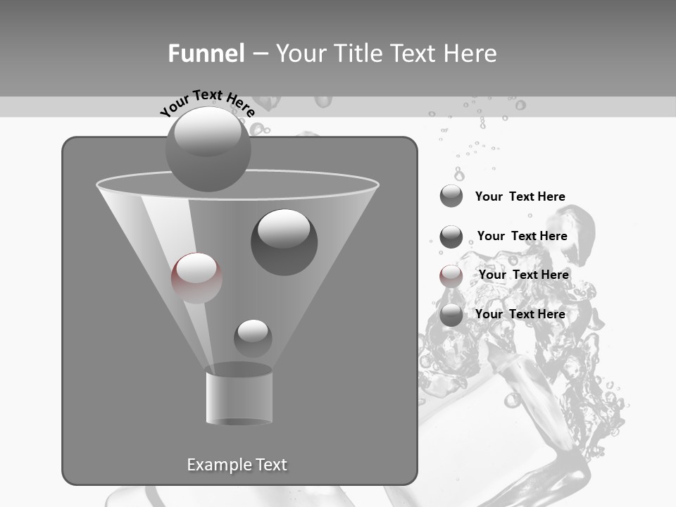 Glass Liquid Wet PowerPoint Template