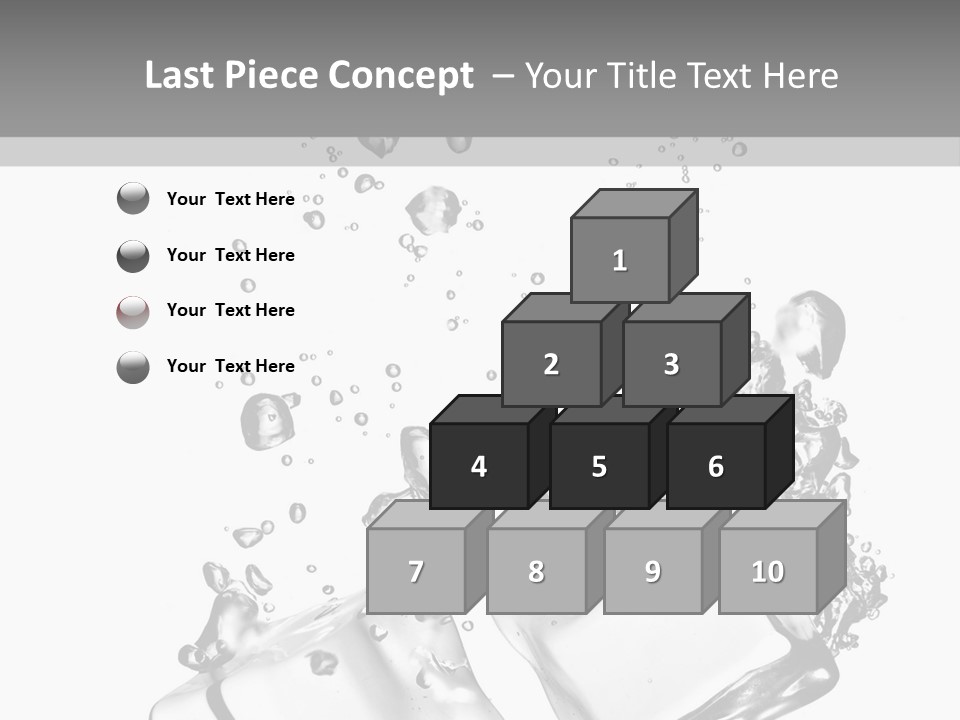 Glass Liquid Wet PowerPoint Template