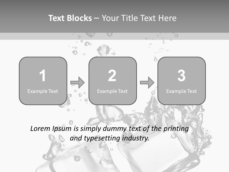 Glass Liquid Wet PowerPoint Template