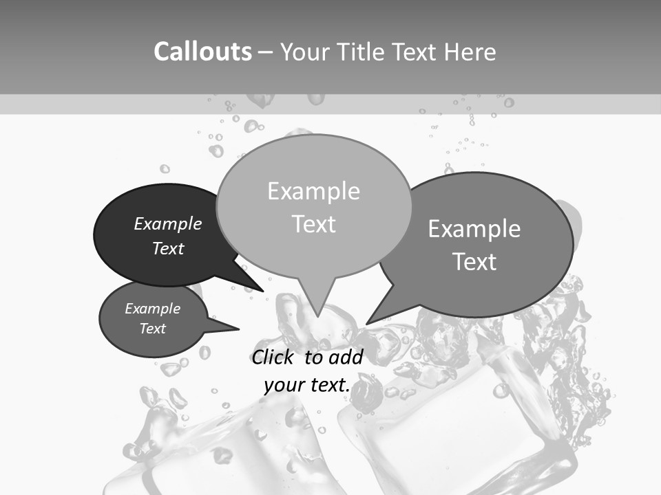 Glass Liquid Wet PowerPoint Template