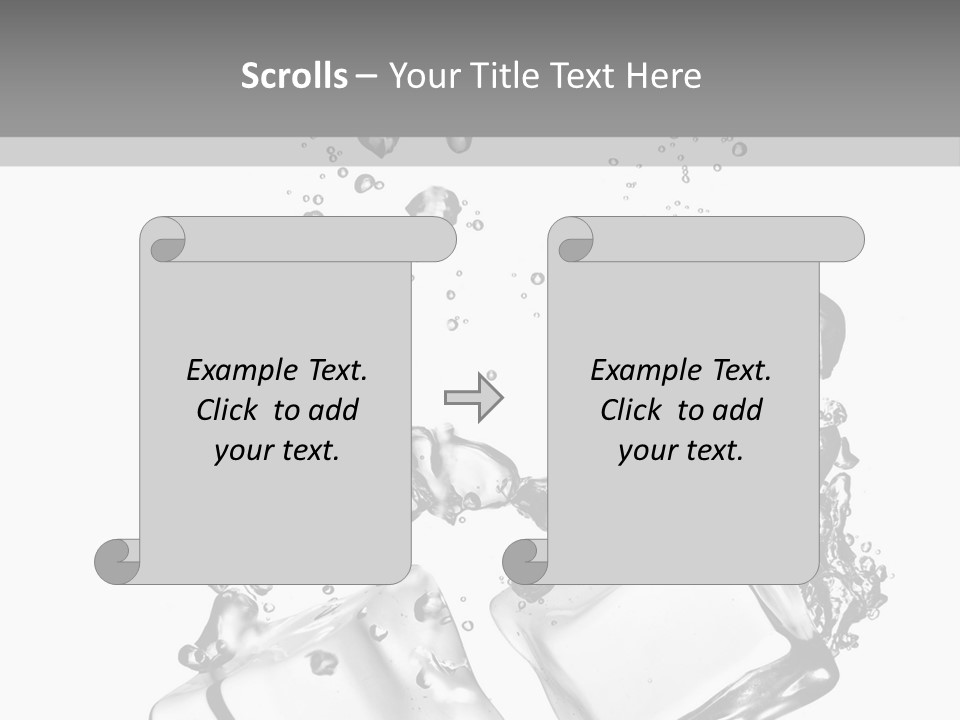 Glass Liquid Wet PowerPoint Template
