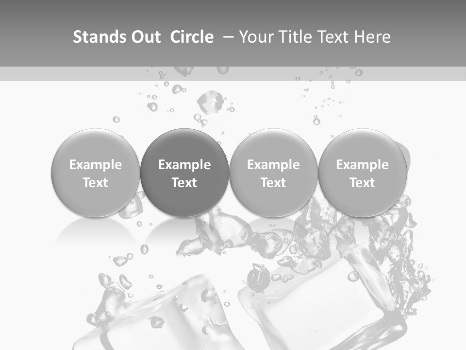 Glass Liquid Wet PowerPoint Template