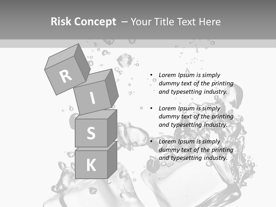 Glass Liquid Wet PowerPoint Template