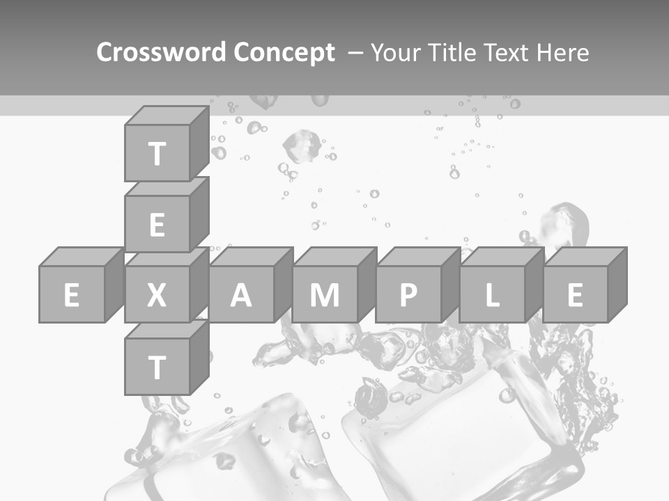 Glass Liquid Wet PowerPoint Template