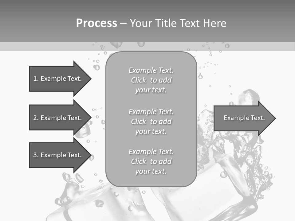 Glass Liquid Wet PowerPoint Template