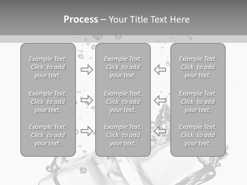Glass Liquid Wet PowerPoint Template