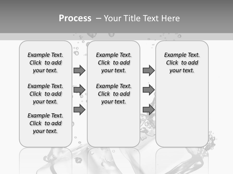 Glass Liquid Wet PowerPoint Template