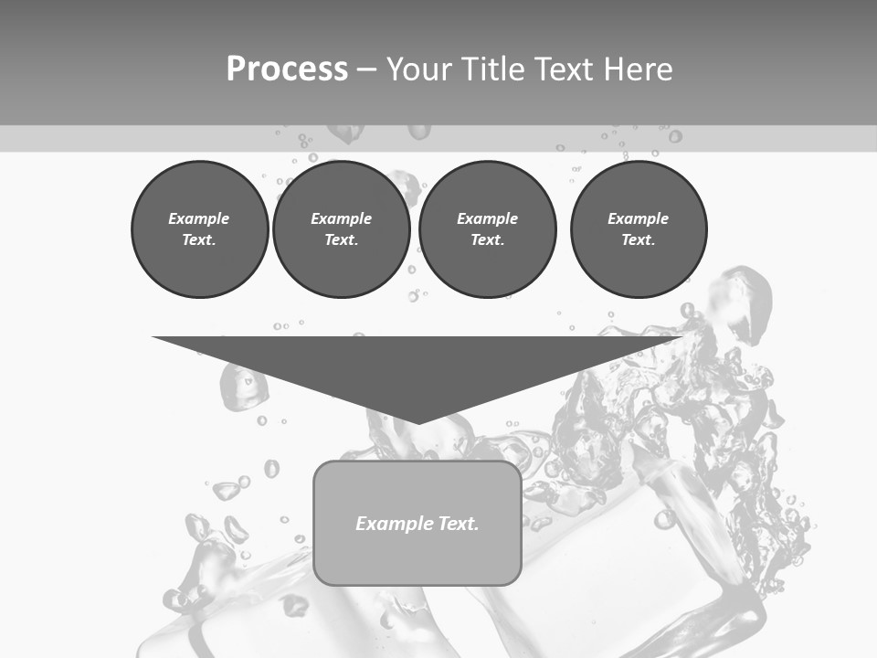 Glass Liquid Wet PowerPoint Template