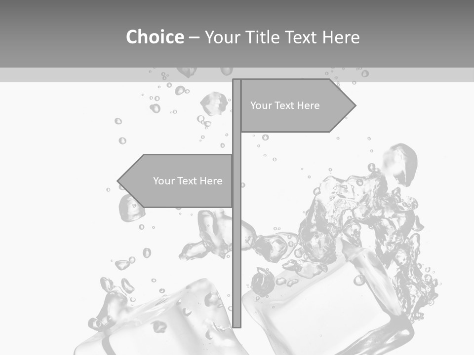Glass Liquid Wet PowerPoint Template