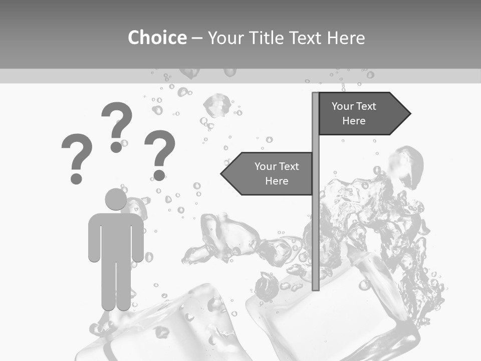 Glass Liquid Wet PowerPoint Template