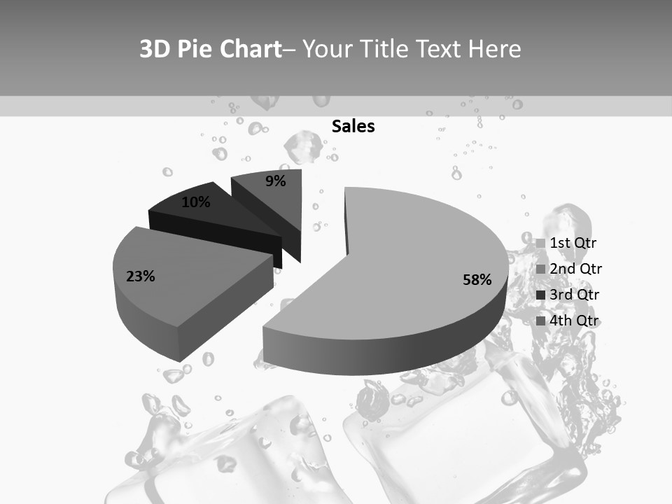 Glass Liquid Wet PowerPoint Template