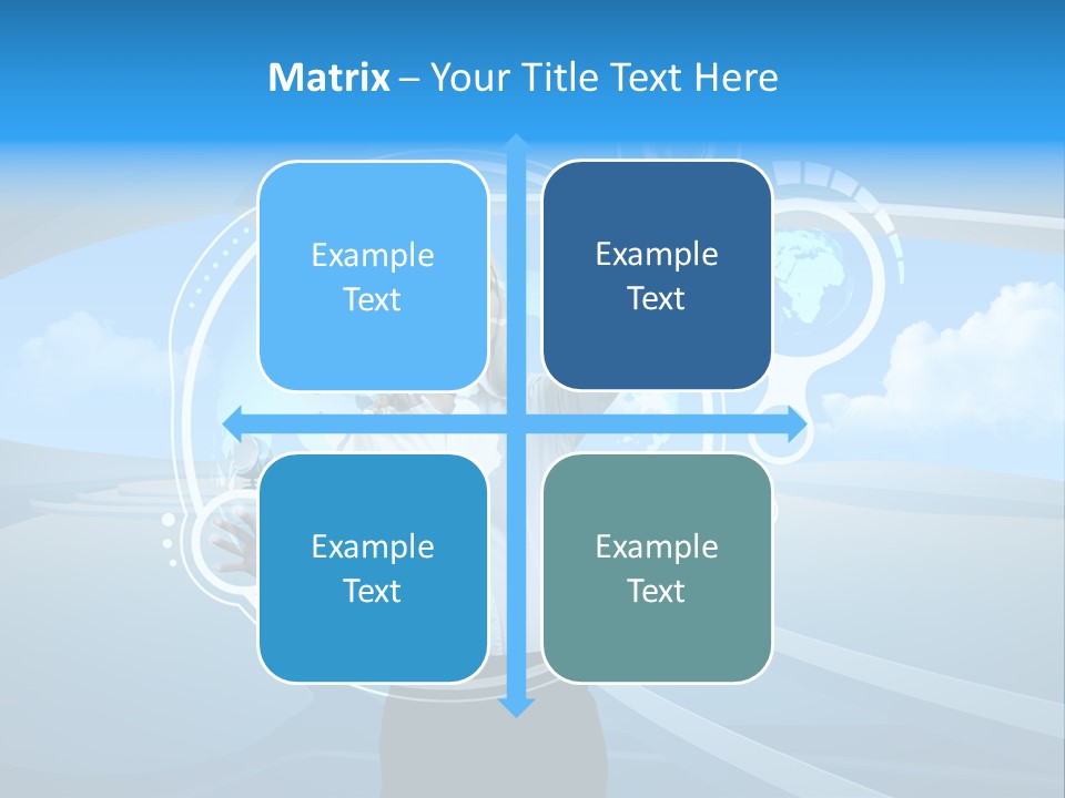 Female Space Access PowerPoint Template