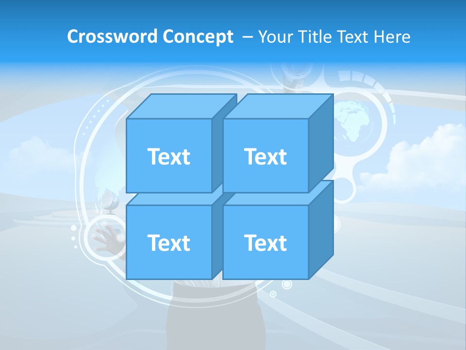 Female Space Access PowerPoint Template