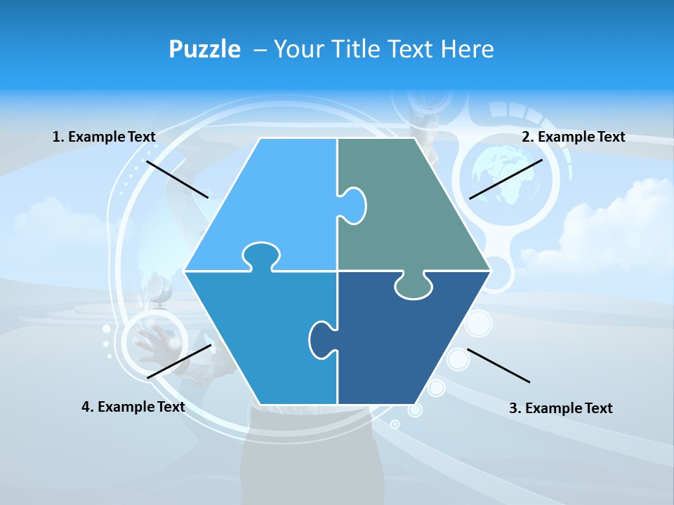 Female Space Access PowerPoint Template