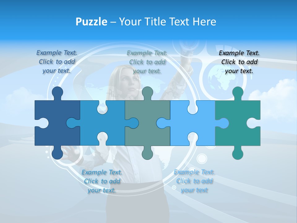 Female Space Access PowerPoint Template