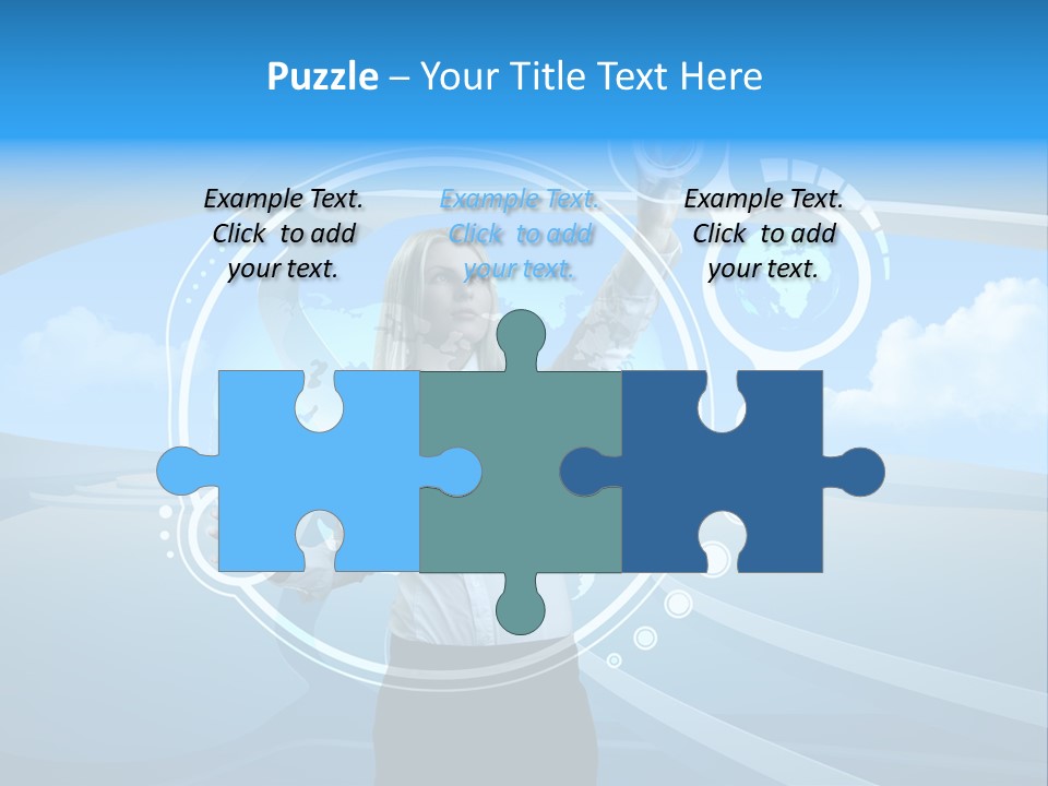 Female Space Access PowerPoint Template