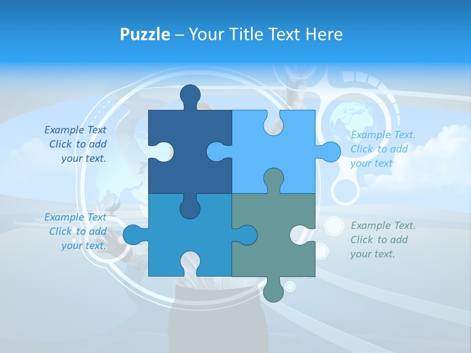 Female Space Access PowerPoint Template