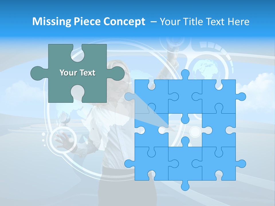 Female Space Access PowerPoint Template