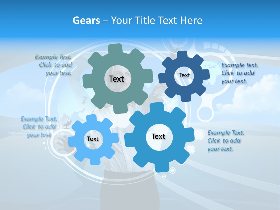 Female Space Access PowerPoint Template