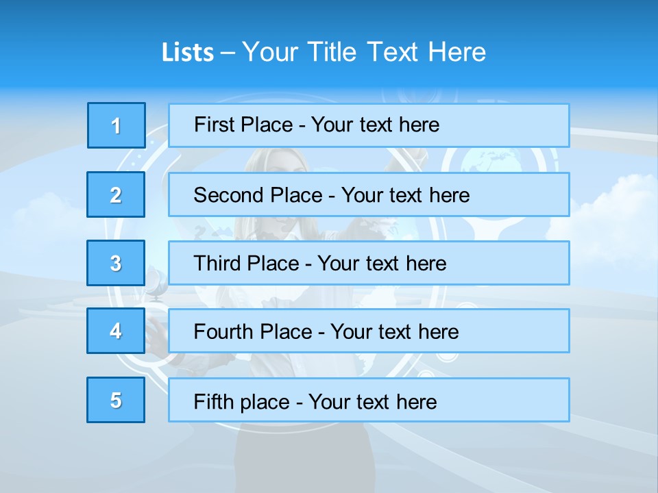 Female Space Access PowerPoint Template