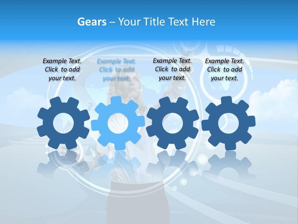 Female Space Access PowerPoint Template