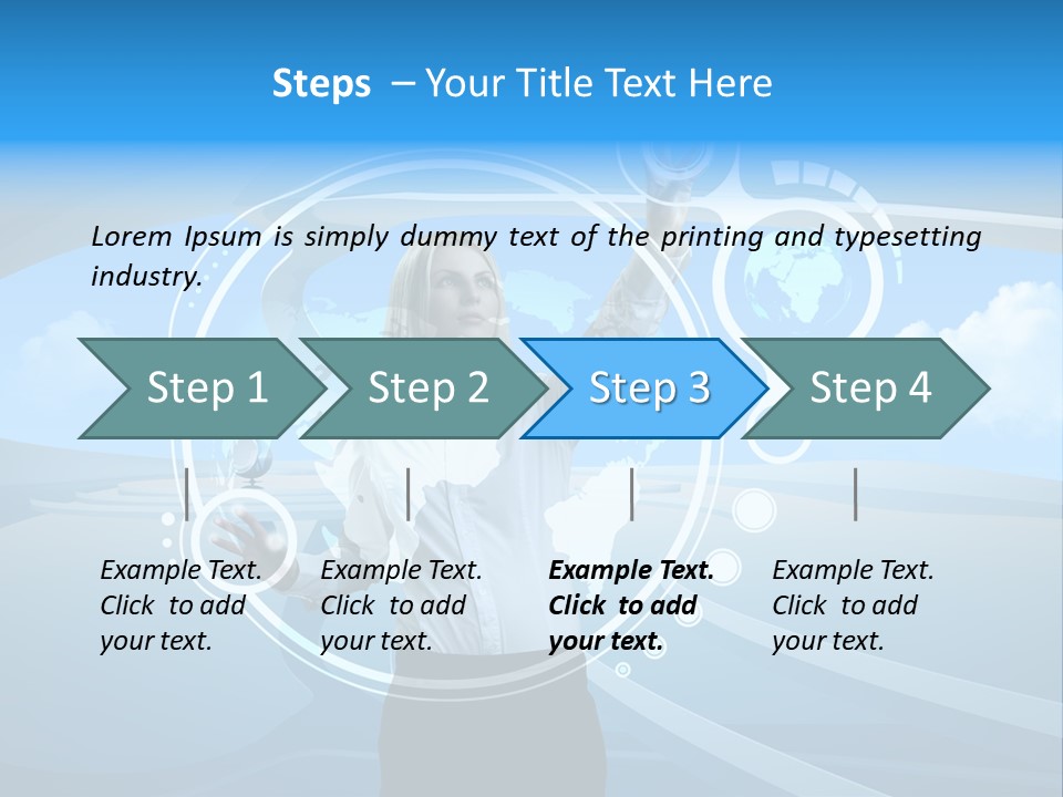 Female Space Access PowerPoint Template