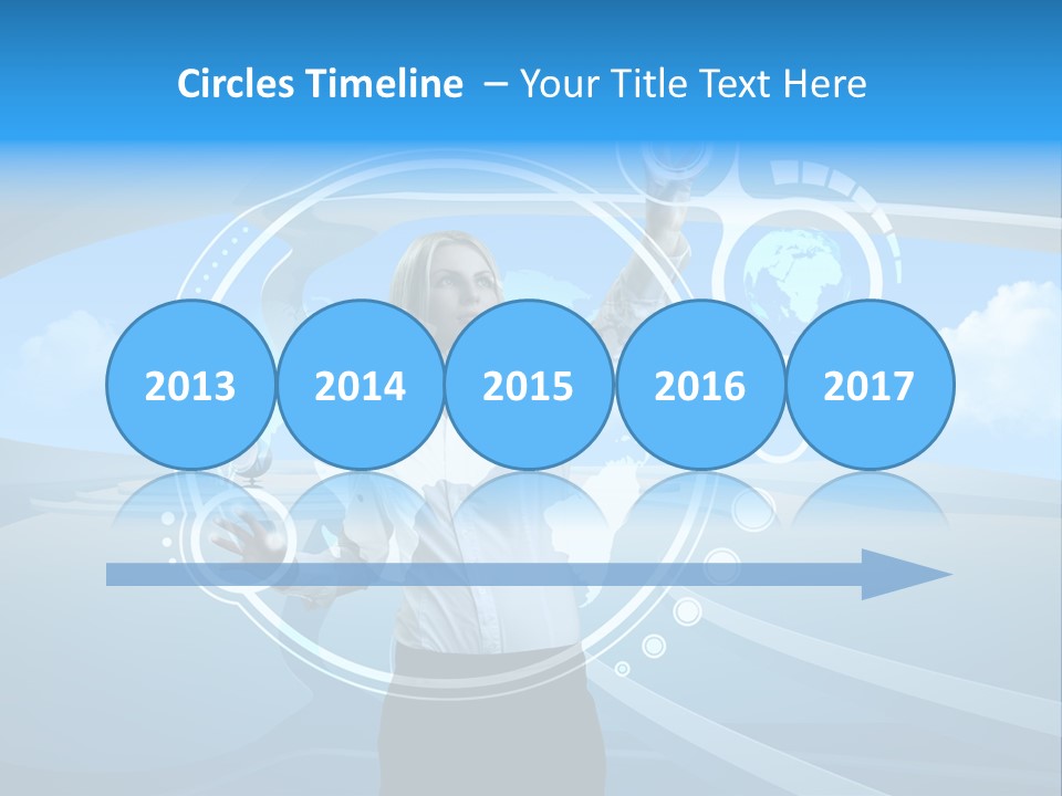 Female Space Access PowerPoint Template