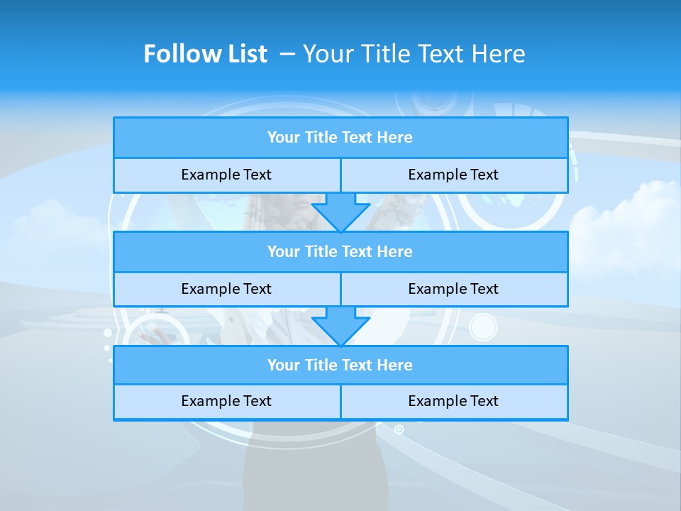 Female Space Access PowerPoint Template