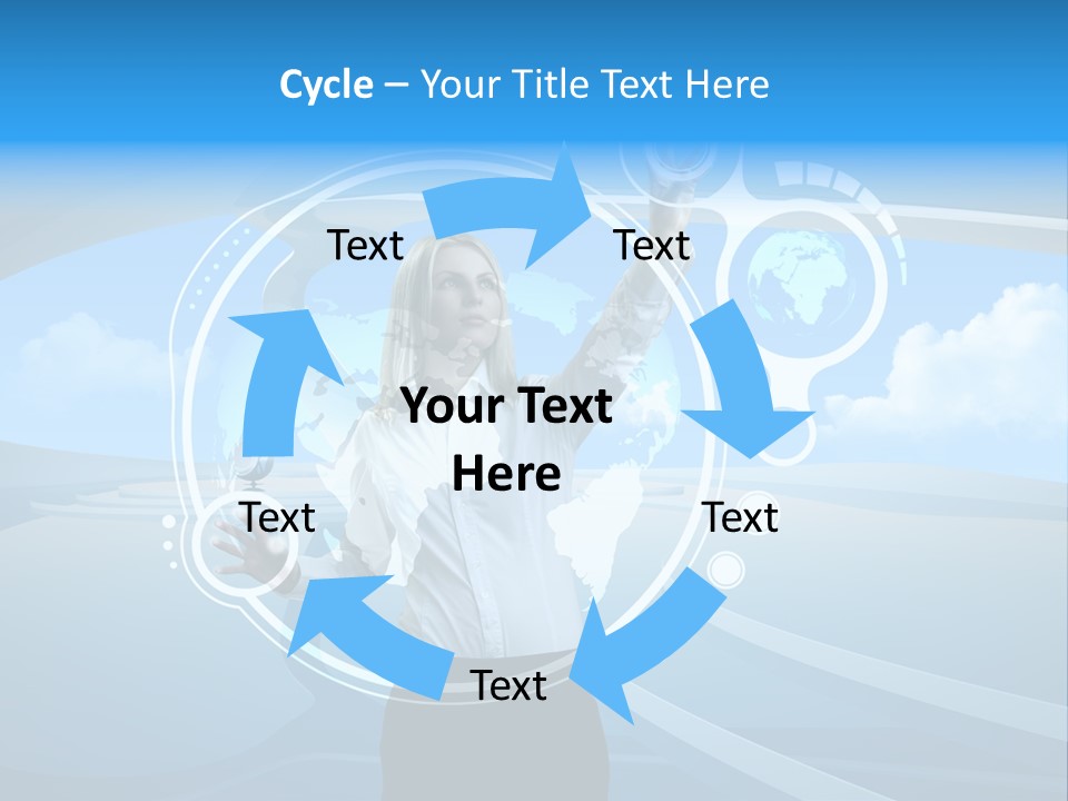 Female Space Access PowerPoint Template