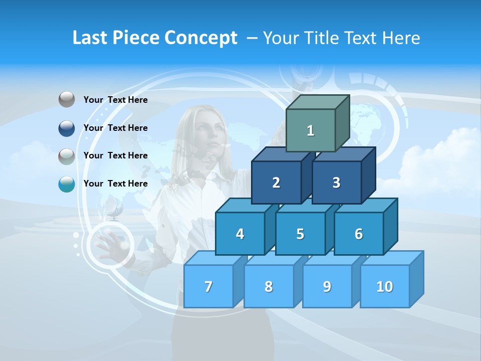 Female Space Access PowerPoint Template