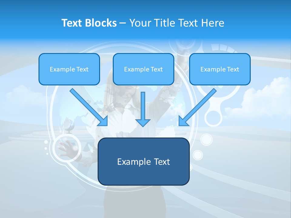 Female Space Access PowerPoint Template