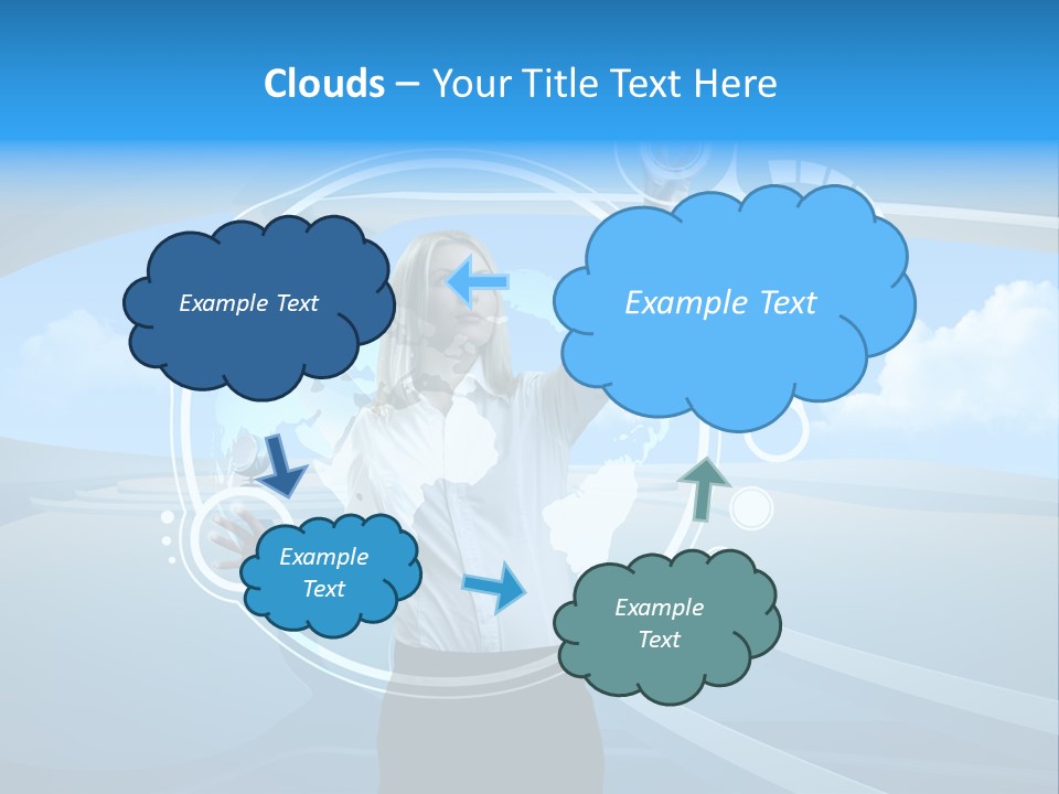 Female Space Access PowerPoint Template