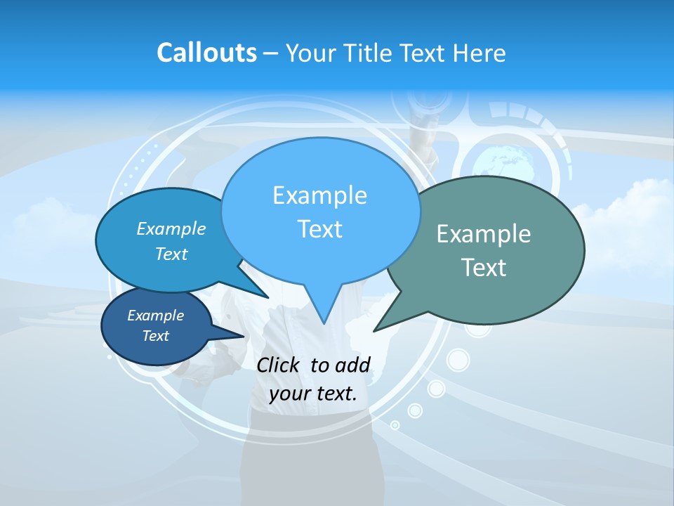 Female Space Access PowerPoint Template