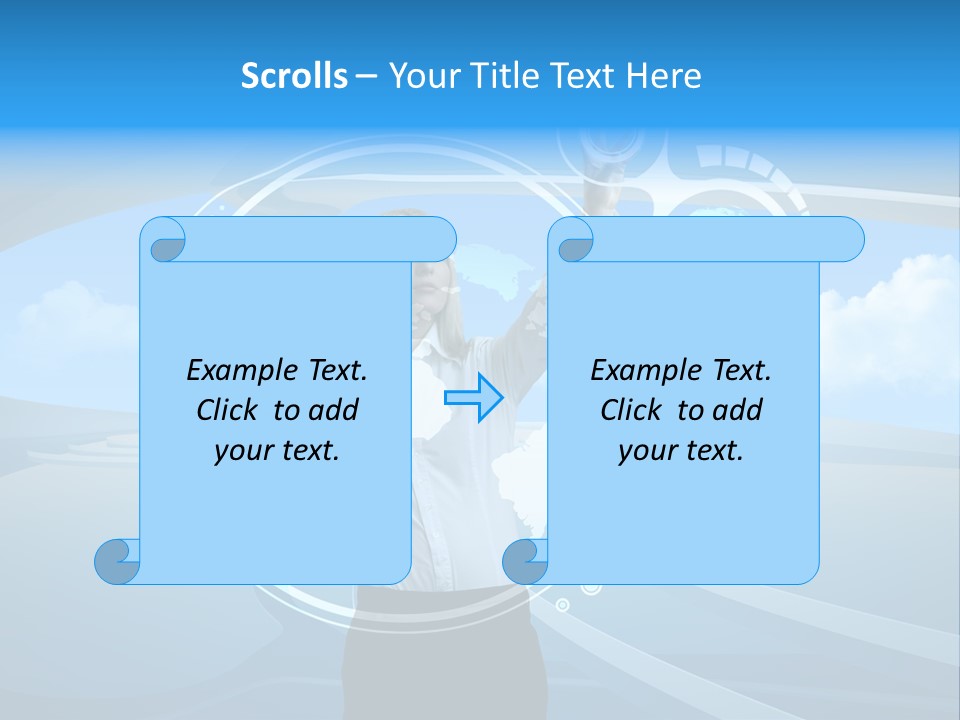 Female Space Access PowerPoint Template