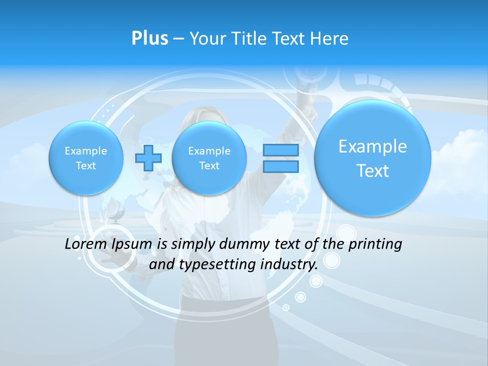 Female Space Access PowerPoint Template