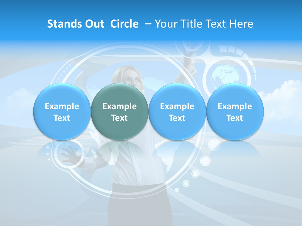 Female Space Access PowerPoint Template