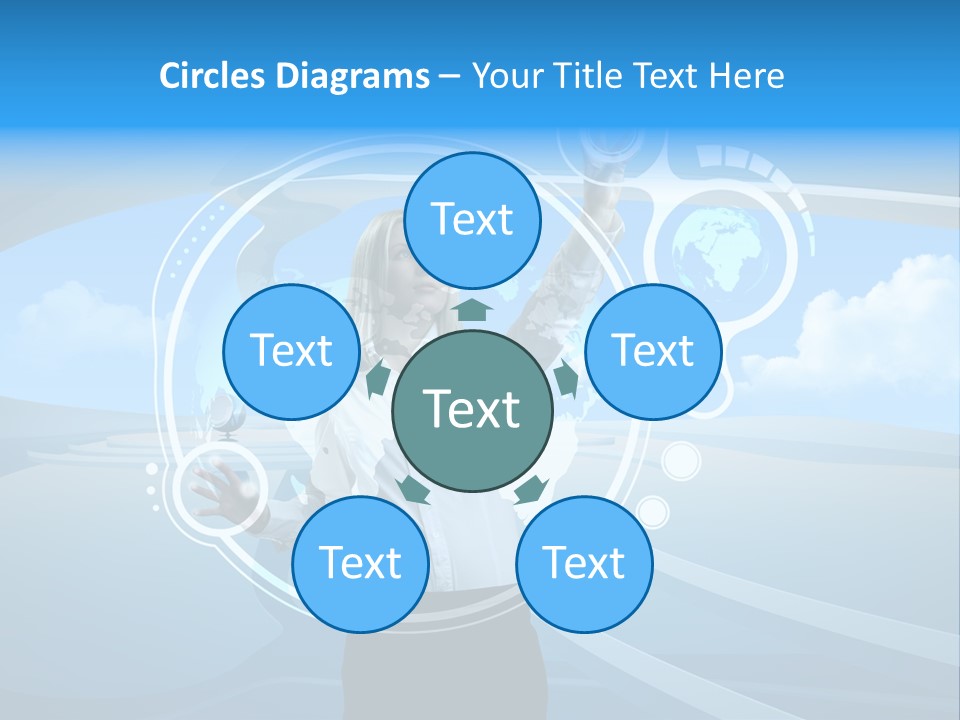 Female Space Access PowerPoint Template