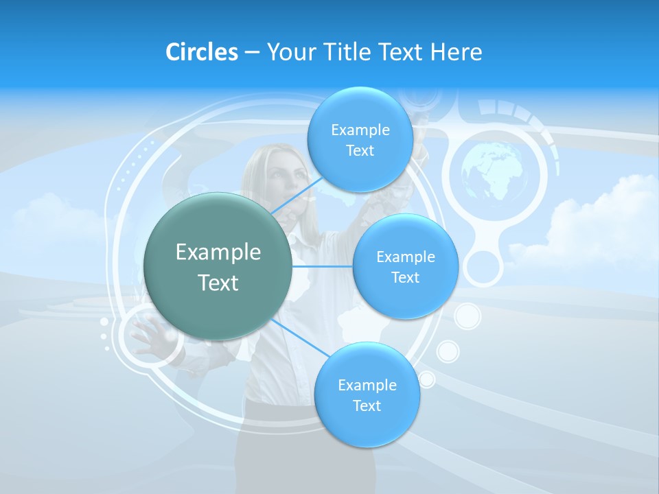 Female Space Access PowerPoint Template