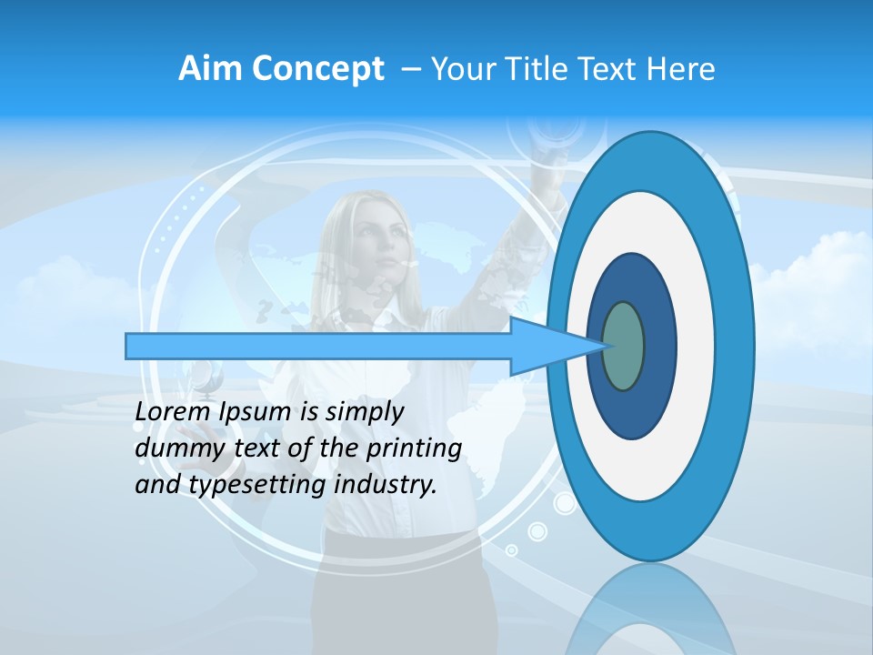 Female Space Access PowerPoint Template