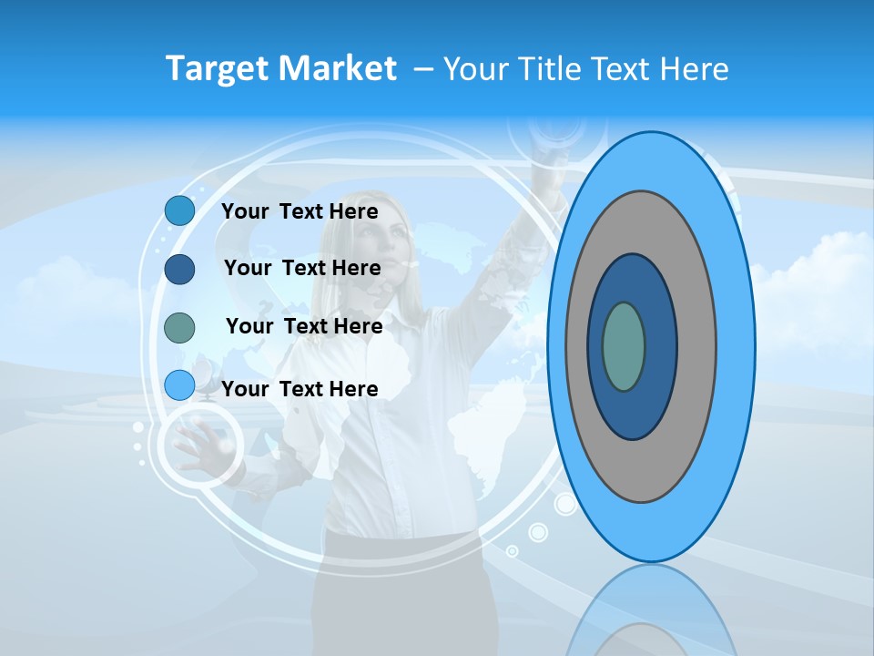 Female Space Access PowerPoint Template