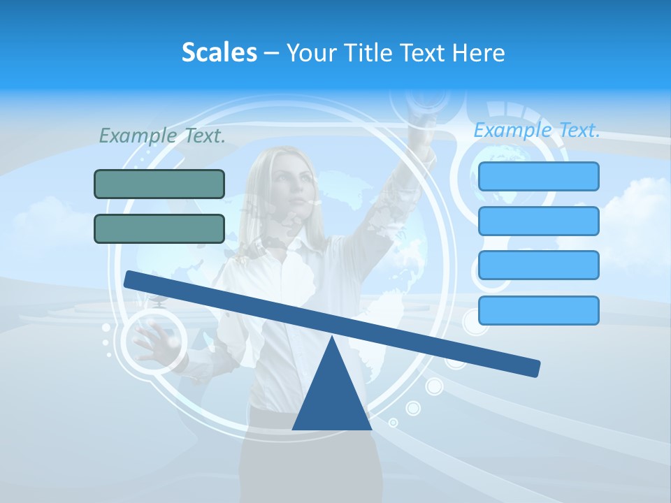 Female Space Access PowerPoint Template