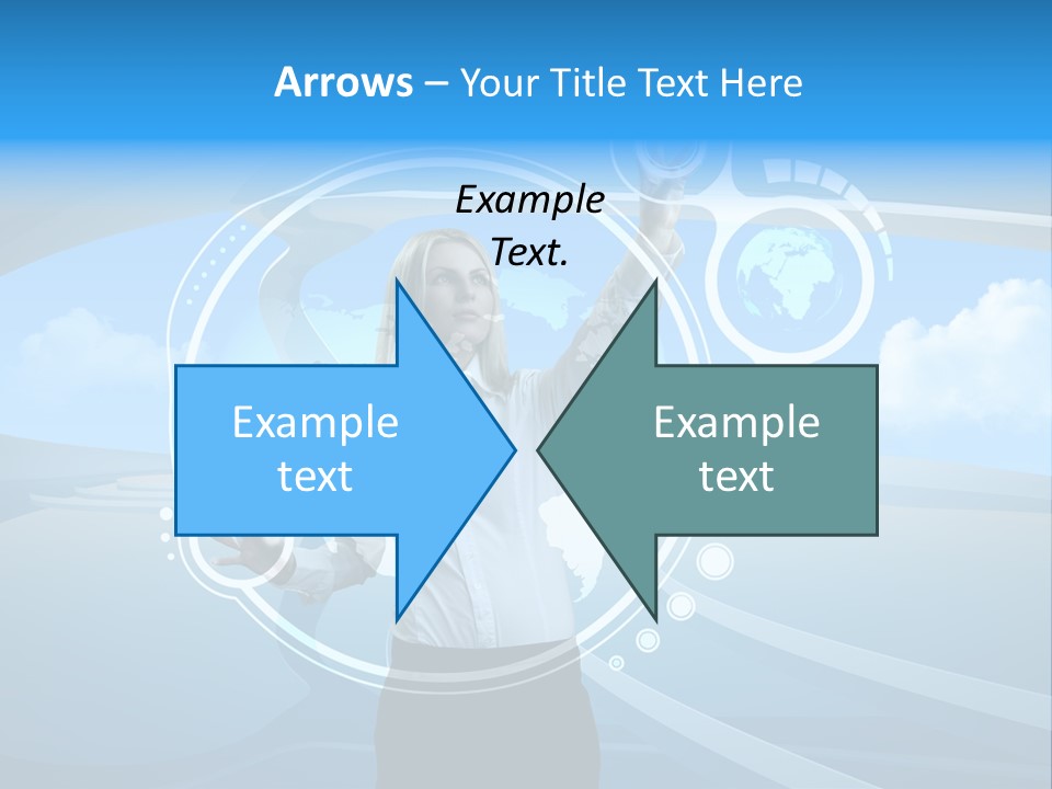 Female Space Access PowerPoint Template