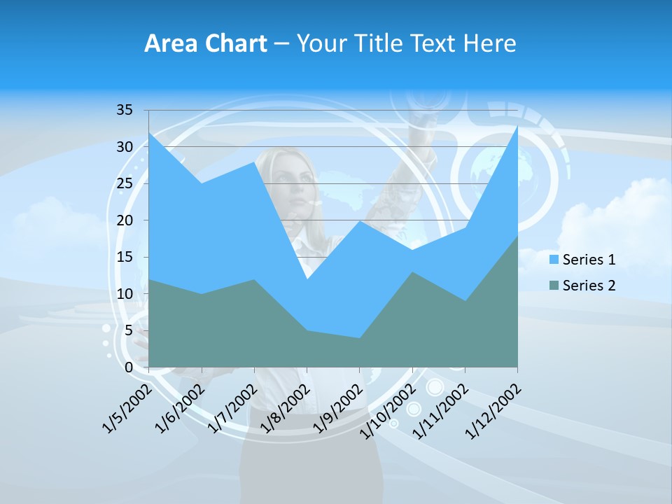 Female Space Access PowerPoint Template