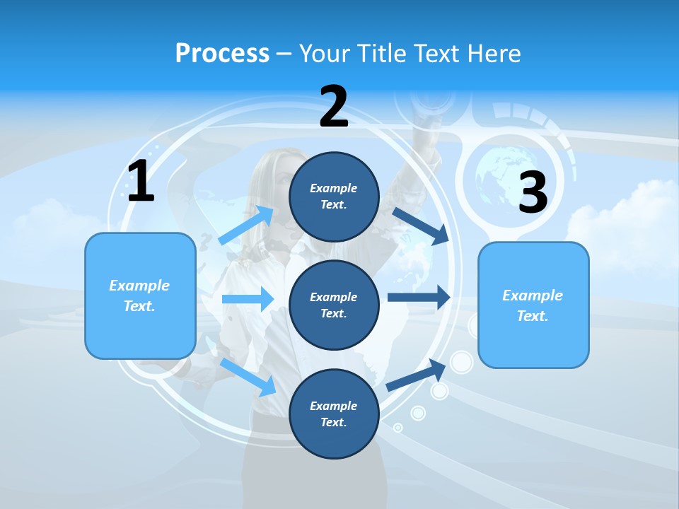 Female Space Access PowerPoint Template