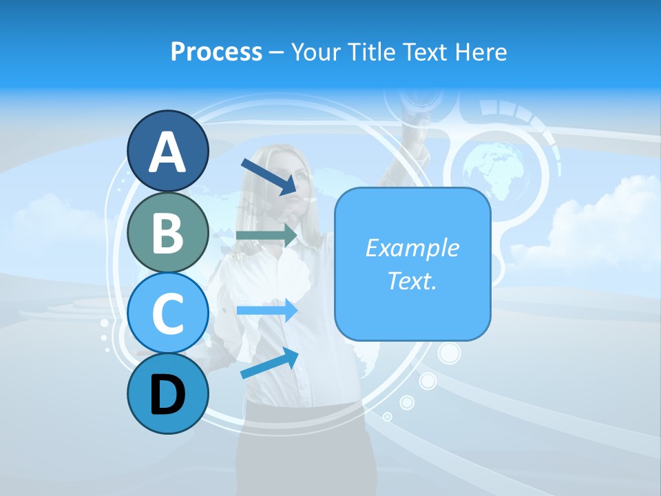 Female Space Access PowerPoint Template