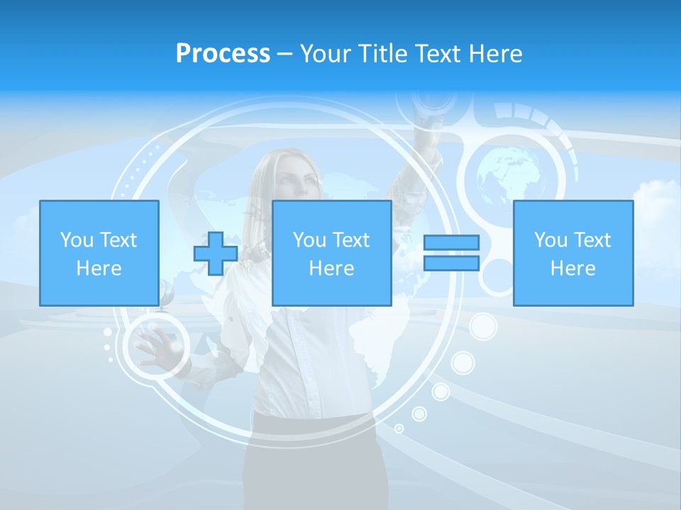Female Space Access PowerPoint Template