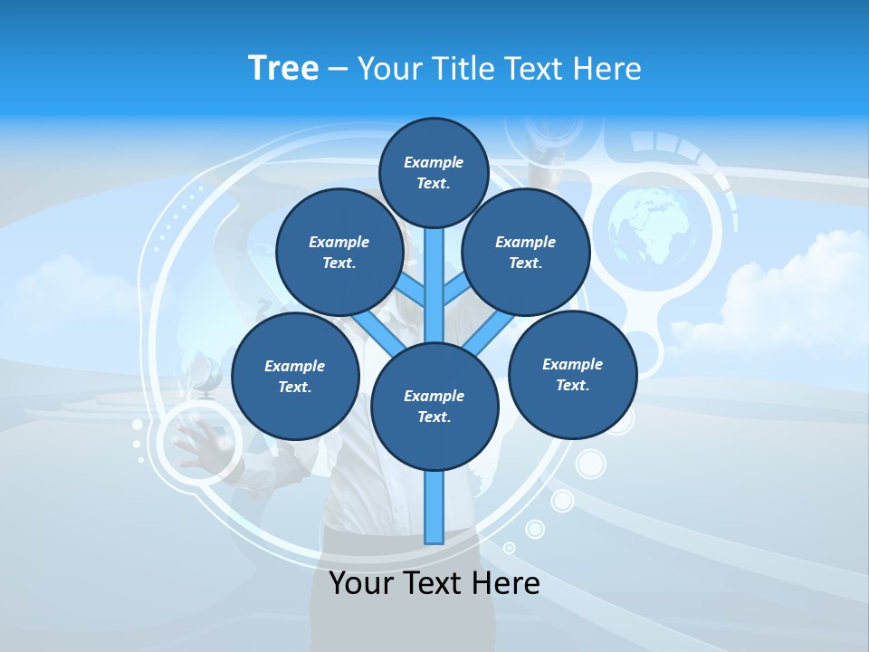 Female Space Access PowerPoint Template