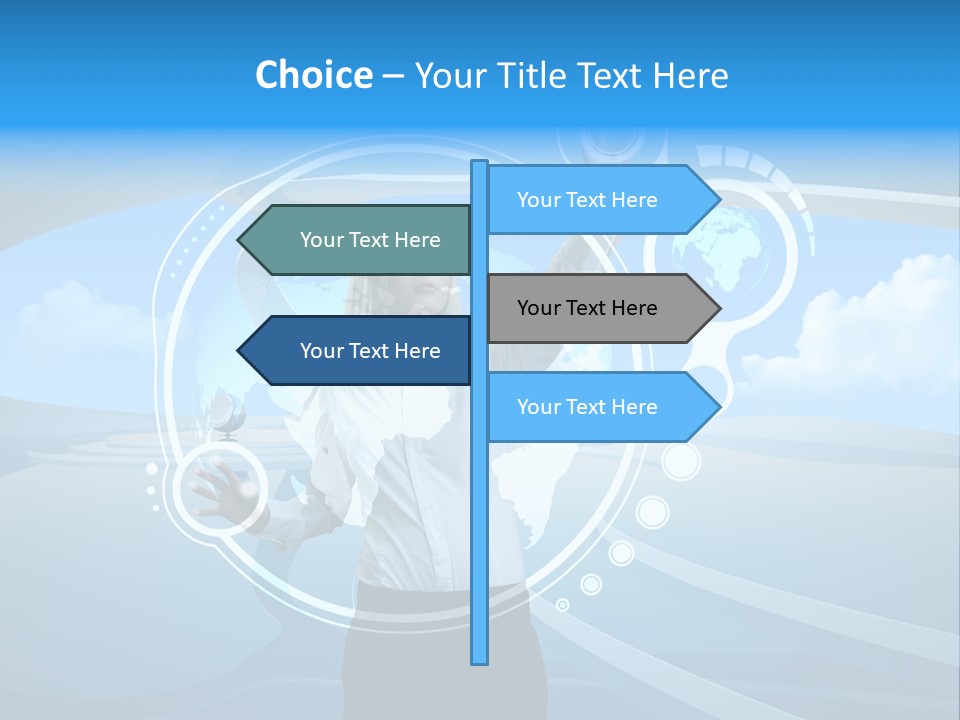 Female Space Access PowerPoint Template